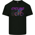 Funky Cycling Cyclist Bicycle Bike Cycle Mens Cotton T-Shirt Tee Top Black