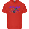 Funky Cycling Cyclist Bicycle Bike Cycle Mens Cotton T-Shirt Tee Top Red