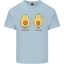Funny Advacado Gym Bodybuilding Fitness Mens Cotton T-Shirt Tee Top Light Blue