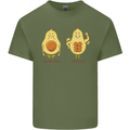 Funny Advacado Gym Bodybuilding Fitness Mens Cotton T-Shirt Tee Top Military Green