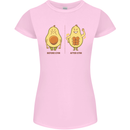 Funny Advacado Gym Bodybuilding Fitness Womens Petite Cut T-Shirt Light Pink