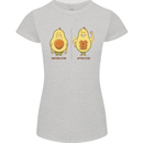 Funny Advacado Gym Bodybuilding Fitness Womens Petite Cut T-Shirt Sports Grey