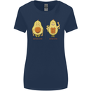 Funny Advacado Gym Bodybuilding Fitness Womens Wider Cut T-Shirt Navy Blue