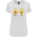 Funny Advacado Gym Bodybuilding Fitness Womens Wider Cut T-Shirt White