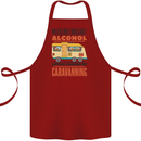 Funny Alcohol Caravanning Caravan Beer Cotton Apron 100% Organic Maroon