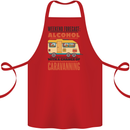Funny Alcohol Caravanning Caravan Beer Cotton Apron 100% Organic Red