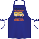 Funny Alcohol Caravanning Caravan Beer Cotton Apron 100% Organic Royal Blue