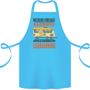 Funny Alcohol Caravanning Caravan Beer Cotton Apron 100% Organic Turquoise