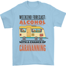 Funny Alcohol Caravanning Caravan Beer Mens T-Shirt Cotton Gildan Light Blue