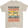 Funny Alcohol Caravanning Caravan Beer Mens T-Shirt Cotton Gildan Sand