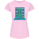 Funny Alien Drug Dealer Weed Womens Petite Cut T-Shirt Light Pink