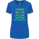 Funny Alien Drug Dealer Weed Womens Wider Cut T-Shirt Royal Blue