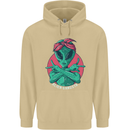 Funny Alien Gangster UFO 2Pac Rap Music Mens 80% Cotton Hoodie Sand