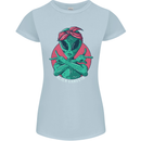 Funny Alien Gangster UFO 2Pac Rap Music Womens Petite Cut T-Shirt Light Blue