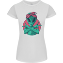 Funny Alien Gangster UFO 2Pac Rap Music Womens Petite Cut T-Shirt White