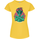 Funny Alien Gangster UFO 2Pac Rap Music Womens Petite Cut T-Shirt Yellow
