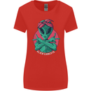 Funny Alien Gangster UFO 2Pac Rap Music Womens Wider Cut T-Shirt Red