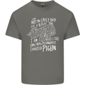 Funny Always Tired Fatigued Exhausted Pigeon Mens Cotton T-Shirt Tee Top Charcoal