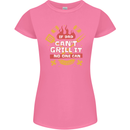 Funny BBQ If Dad Cant Grill It No One Can Womens Petite Cut T-Shirt Azalea
