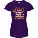 Funny BBQ If Dad Cant Grill It No One Can Womens Petite Cut T-Shirt Purple
