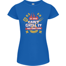 Funny BBQ If Dad Cant Grill It No One Can Womens Petite Cut T-Shirt Royal Blue