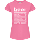 Funny Beer Nutritional Facts Alcohol Womens Petite Cut T-Shirt Azalea