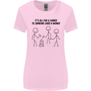 Funny Camping Weiner Womens Wider Cut T-Shirt Light Pink