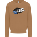 Funny Caravan Space Shuttle Caravanning Mens Sweatshirt Jumper Caramel Latte