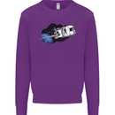 Funny Caravan Space Shuttle Caravanning Mens Sweatshirt Jumper Purple
