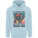 Funny Cat Miss My Party People Alcohol Beer Childrens Kids Hoodie Light Blue