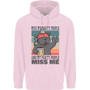 Funny Cat Miss My Party People Alcohol Beer Childrens Kids Hoodie Light Pink