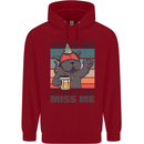 Funny Cat Miss My Party People Alcohol Beer Childrens Kids Hoodie Red