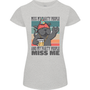 Funny Cat Miss My Party People Alcohol Beer Womens Petite Cut T-Shirt Sports Grey