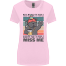 Funny Cat Miss My Party People Alcohol Beer Womens Wider Cut T-Shirt Light Pink