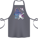 Funny Cat Purrty Like It's the 80's Cotton Apron 100% Organic Steel