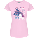 Funny Cat Purrty Like It's the 80's Womens Petite Cut T-Shirt Light Pink