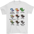 Funny Cat Superheroes Mens T-Shirt Cotton Gildan White