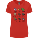 Funny Cat Superheroes Womens Wider Cut T-Shirt Red