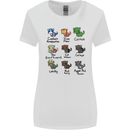 Funny Cat Superheroes Womens Wider Cut T-Shirt White