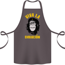 Funny Che Guevara Evolution Monkey Atheist Cotton Apron 100% Organic Dark Grey