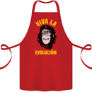 Funny Che Guevara Evolution Monkey Atheist Cotton Apron 100% Organic Red
