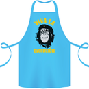 Funny Che Guevara Evolution Monkey Atheist Cotton Apron 100% Organic Turquoise