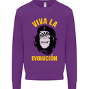 Funny Che Guevara Evolution Monkey Atheist Kids Sweatshirt Jumper Purple