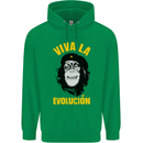 Funny Che Guevara Evolution Monkey Atheist Mens 80% Cotton Hoodie Irish Green