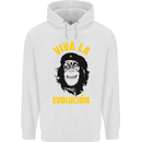 Funny Che Guevara Evolution Monkey Atheist Mens 80% Cotton Hoodie White