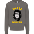 Funny Che Guevara Evolution Monkey Atheist Mens Sweatshirt Jumper Charcoal