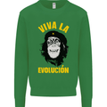 Funny Che Guevara Evolution Monkey Atheist Mens Sweatshirt Jumper Irish Green