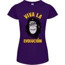 Funny Che Guevara Evolution Monkey Atheist Womens Petite Cut T-Shirt Purple