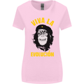 Funny Che Guevara Evolution Monkey Atheist Womens Wider Cut T-Shirt Light Pink