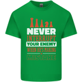Funny Chess Never Interupt Your Enemy Mens Cotton T-Shirt Tee Top Irish Green